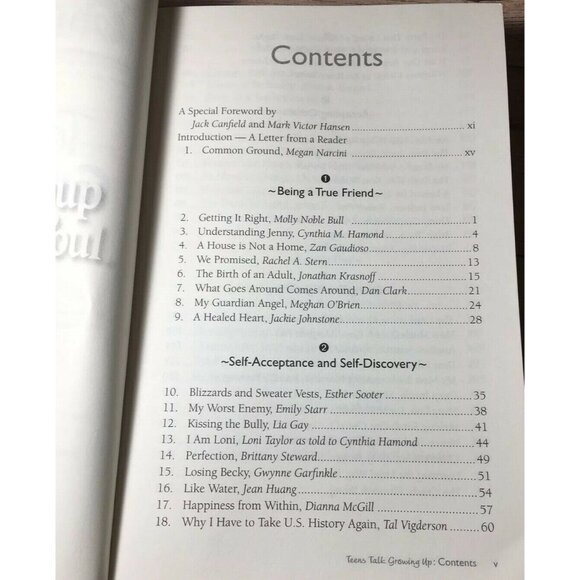 Chicken Soup for the Soul Teens Talk Growing Up Stories about Growing Up Book - Picture 3 of 5